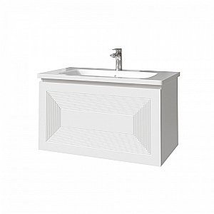 Тумба с раковиной Caprigo Modo-Quarta 100 с интегрированной ручкой, цвет на выбор для ванной в интернет-магазине Sanbest