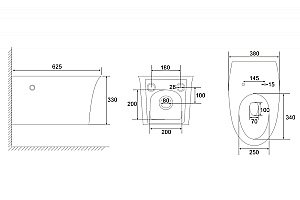 Унитаз подвесной Abber Bequem AC1124P белый, с крышкой микролифт купить в интернет-магазине Sanbest