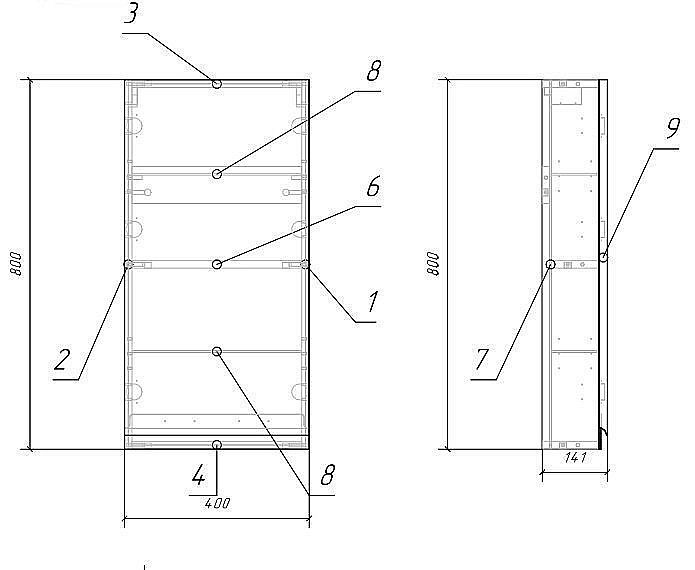 Шкафчик CERSANIT MODUO SB-SW-MOD40/Wh для ванной в интернет-магазине сантехники Sanbest