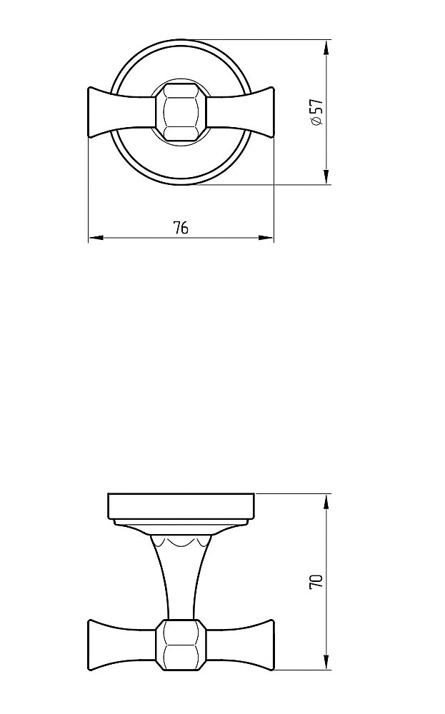 Крючок Migliore Fortuna 27706 хром купить в интернет-магазине сантехники Sanbest