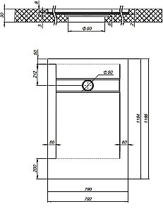 Душевой поддон Aquanet Delight 120x80 белый купить в интернет-магазине Sanbest