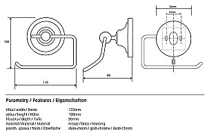 Держатель для туалетной бумаги Bemeta Retro 144212028 купить в интернет-магазине сантехники Sanbest