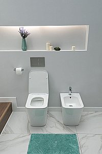 Унитаз приставной Aquanet Rimless Tavr 2.0 F LX-1908 с крышкой микролифт, безободковый купить в интернет-магазине Sanbest