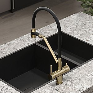 Смеситель для кухни Sancos Dora SC4003BG брашированное золото купить в интернет-магазине сантехники Sanbest