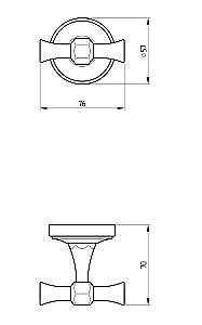 Крючок Migliore Fortuna 27706 хром купить в интернет-магазине сантехники Sanbest