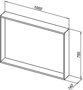 Зеркало Allen Brau Reality 100 1.32020.03 в ванную от интернет-магазине сантехники Sanbest