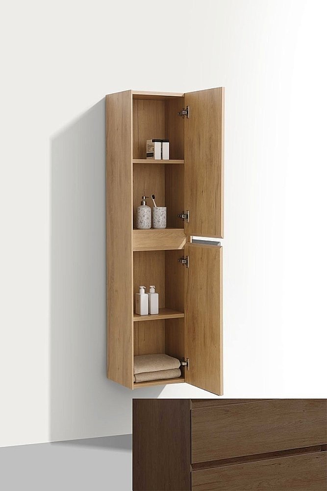 Шкаф подвесной Vincea CHIARA VSC-1CL150TO 35 дуб табак для ванной в интернет-магазине сантехники Sanbest