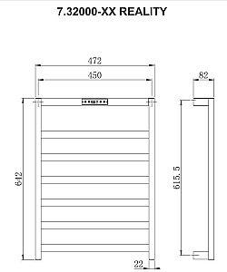 Полотенцесушитель электрический Allen Brau Reality 7.32000-BN никель брашированный купить в интернет-магазине сантехники Sanbest