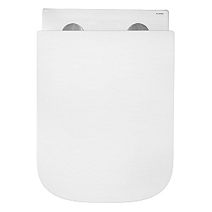 Унитаз подвесной Azario Fote AZ-116-UQ3 белый, безободковый, с крышкой микролифт, слив торнадо купить в интернет-магазине Sanbest