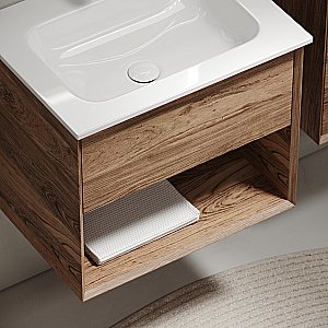 Тумба с раковиной Sancos Marmi 1.0 MR1.060ECH дуб чарльстон для ванной в интернет-магазине Sanbest