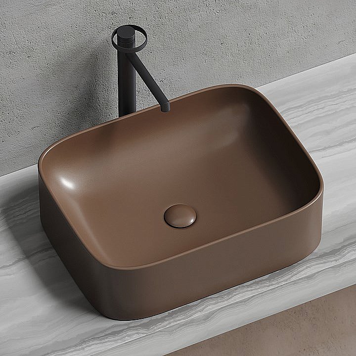 Раковина Ceramica Nova Element 50 CN6052MDB темно-коричневая матовая купить в интернет-магазине Sanbest