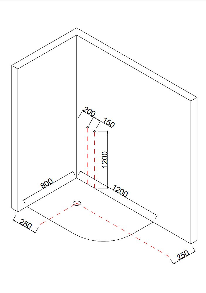 Душевая кабина Taliente TA-12080M 120х80 стекло рифленое купить в интернет-магазине Sanbest