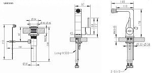 Смеситель для биде Bravat ARC F36061K-ENG купить в интернет-магазине сантехники Sanbest