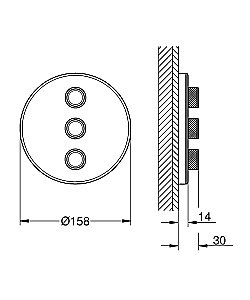 Смеситель для душа Grohe Grohtherm SmartControl 29152LS0 купить в интернет-магазине сантехники Sanbest