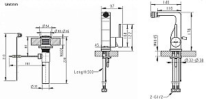 Смеситель для биде Bravat ARC F36061K-ENG купить в интернет-магазине сантехники Sanbest