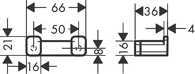 Крючок Hansgrohe AddStoris 41755000 хром купить в интернет-магазине сантехники Sanbest