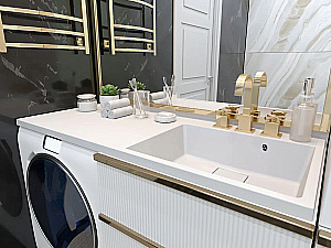 Раковина Azario Paola Magenta 120 R CS00078452 белая купить в интернет-магазине Sanbest