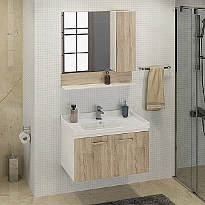 Тумба с раковиной Comforty Рига 80 для ванной в интернет-магазине Sanbest