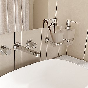 Стакан для зубных щеток WasserKraft Mosel K-46628 хром купить в интернет-магазине сантехники Sanbest