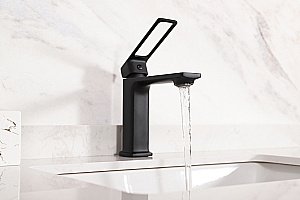 Смеситель для раковины GID Niagara L057BMK черный матовый купить в интернет-магазине сантехники Sanbest