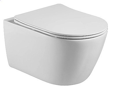 Унитаз подвесной Hansmann keramik ROUND УНИ0002 безободковый, с крышкой микролифт купить в интернет-магазине Sanbest