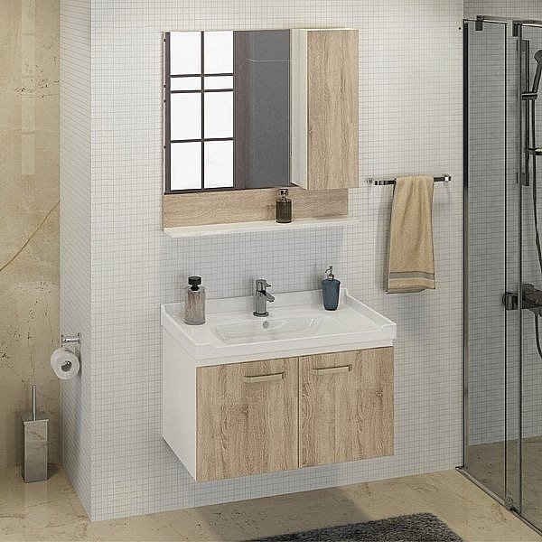 Тумба с раковиной Comforty Рига 80 для ванной в интернет-магазине Sanbest