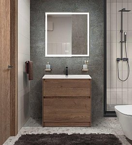 Тумба с раковиной BelBagno Kraft 39 500 Rovere Tabacco для ванной в интернет-магазине Sanbest