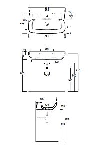Раковина Simas Baden Baden BB12bi*1 купить в интернет-магазине Sanbest