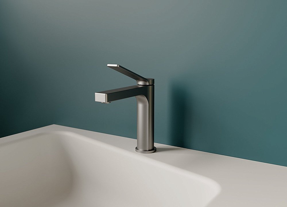 Смеситель для раковины Creavit Ritmo RT1500GR оружейная сталь купить в интернет-магазине сантехники Sanbest