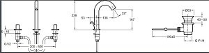 Cмеситель для раковины Jacob Delafon TALAN E10086RU-CP купить в интернет-магазине сантехники Sanbest