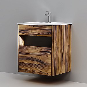 Тумба с раковиной AM.PM Func 60 дуб крафт для ванной в интернет-магазине Sanbest