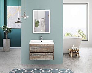 Тумба с раковиной Art&Max Family 750-2C подвесная, Экзотическая сосна для ванной в интернет-магазине Sanbest