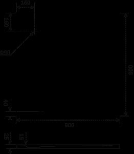 Душевой поддон Good door КВАДРО 90x90 купить в интернет-магазине Sanbest