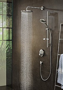 Верхний душ Hansgrohe Raindance S 1jet 240 PowderRain Хром 27607000 купить в интернет-магазине сантехники Sanbest