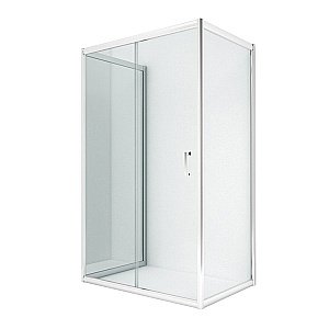 Душевой уголок NEW TRENDY NEW VARIA 100x90 K-0511 стекло прозрачное/профиль хром купить в интернет-магазине Sanbest