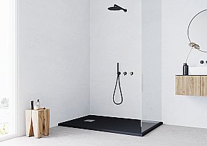 Душевой поддон Taliente PTA-ST-120Bstone 120х80 черный матовый купить в интернет-магазине Sanbest