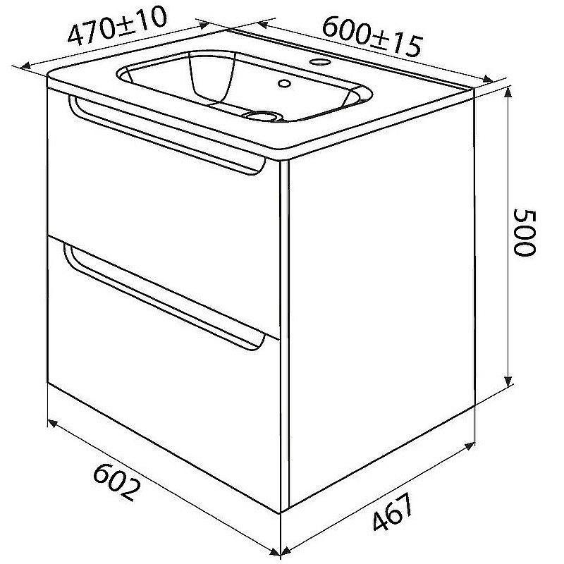 Тумба с раковиной Iddis Edifice 60 EDI60B0i95K голубая для ванной в интернет-магазине Sanbest