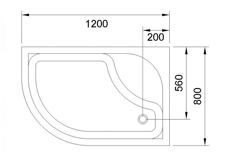 Душевой поддон Royal Bath BK 120х80 купить в интернет-магазине Sanbest