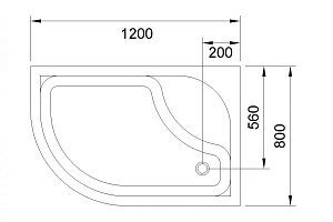 Душевой поддон Royal Bath BK 120х80 купить в интернет-магазине Sanbest