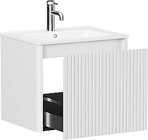 Тумба с раковиной Allen Brau Gravity 60 1.370016.WM белая матовая для ванной в интернет-магазине Sanbest