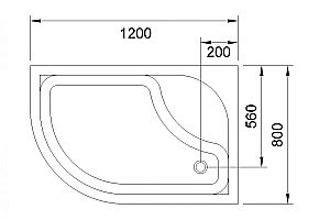 Душевой поддон Royal Bath BK 120х80 купить в интернет-магазине Sanbest