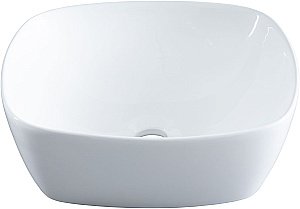 Раковина накладная Aquanet Trend-1 40 273683 белая купить в интернет-магазине Sanbest