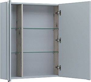 Зеркальный шкаф Aquanet Алвита new 90 серый купить в интернет-магазине сантехники Sanbest
