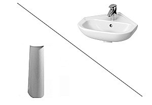 Раковина с пьедесталом Jika Olymp 55 купить в интернет-магазине сантехники Sanbest