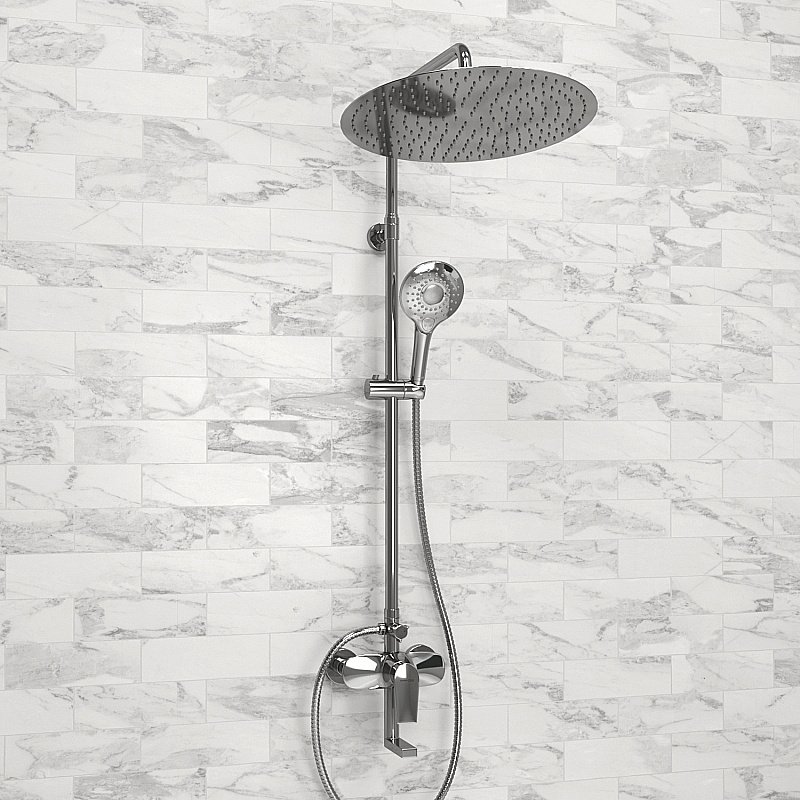 Душевая система WasserKraft A166.117.101.010.CH хром купить в интернет-магазине сантехники Sanbest