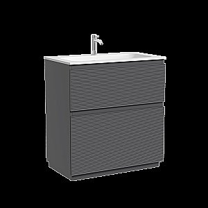 Тумба с раковиной Sancos FOLK Floor FL80FGS/CN7012 80 Grey soft для ванной в интернет-магазине Sanbest