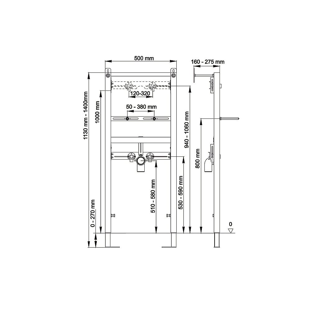 Инсталляция для раковины BERGES ATOM 049216 купить в интернет-магазине сантехники Sanbest