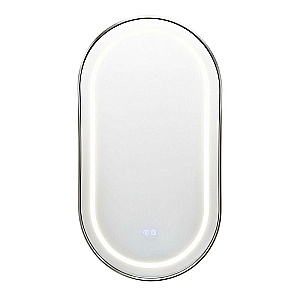 Зеркало Azario Джоли АZ-LED012825 хром глянцевый в ванную от интернет-магазине сантехники Sanbest