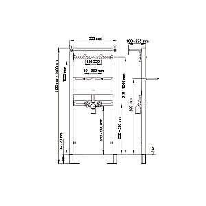 Инсталляция для раковины BERGES ATOM 049216 купить в интернет-магазине сантехники Sanbest