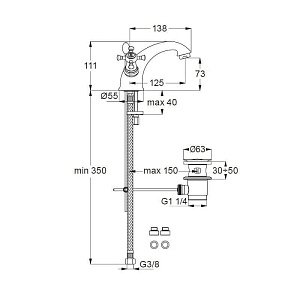 Смеситель для раковины Ideal Standard Reflection B9653AA купить в интернет-магазине сантехники Sanbest